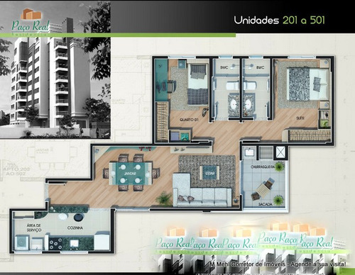 Imagem 10 de 30 de Cobertura Com 3 Dormitórios À Venda Com 199.78m² Por R$ 1.128.000,00 No Bairro Bigorrilho - Curitiba / Pr - M2bi-eprc