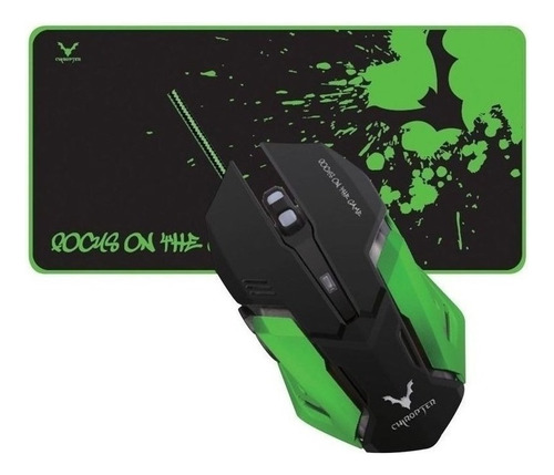 Mouse Gamer X2 Wesdar 2400dpi Pad Mouse Extralargo 60x30 Cm Color Negro