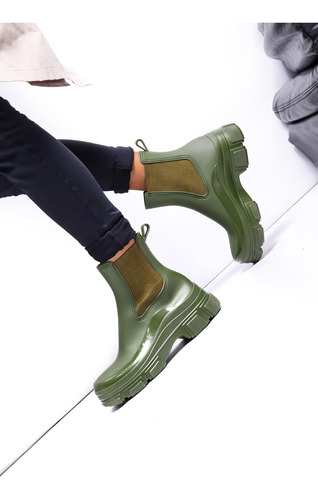 Botas De Lluvia Mujer Urbanas Livianas Cómodas Caña Baja