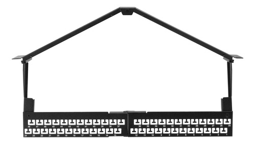 Linkmade Metal 48-keystone Angular Patchpanel 2u Vacio Unloa