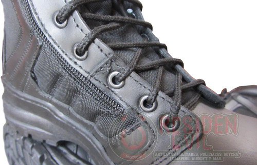 Imagen 5 de 5 de Botas Militares Hombre Para Trabajo Kaki Negro Repelente