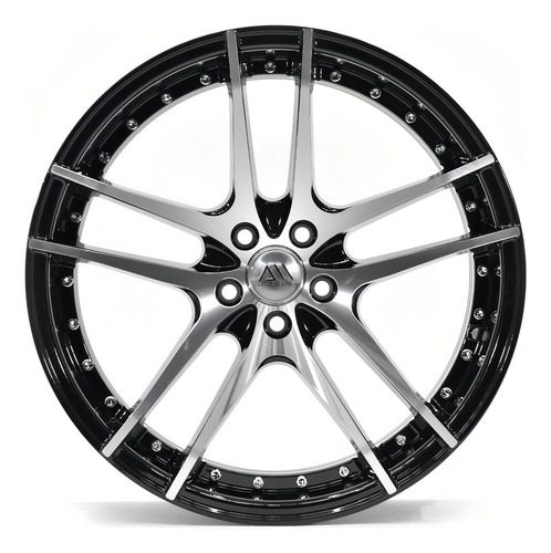 Rines 18 5/100 Gtrr Corolla Ibiza Audi Cirrus Color Negro Maquinado