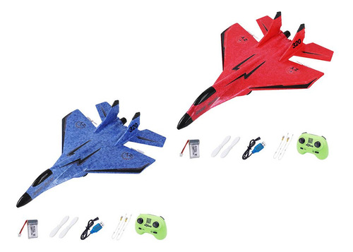 2pcs Rc Aircraft 2ch Smart Balance Avión Planeador De Ala
