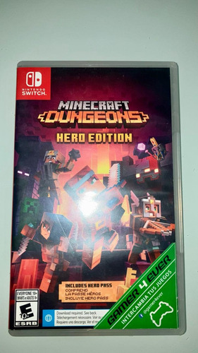 Minecracft Dungeons Hero Edition Nintendo Switch Usado