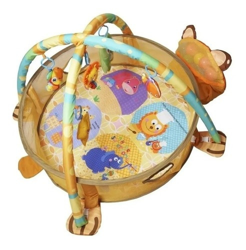 Tapete De Atividade Com Piscina De Bolinha Para Bebês Urso