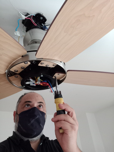 Instalacion Colocacion De Ventilador De Techo - Electricista
