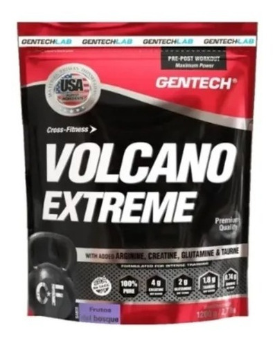 Imagen 1 de 4 de Suplemento Gentech Volcano Extreme Creatine 1,2kg Crossfit 
