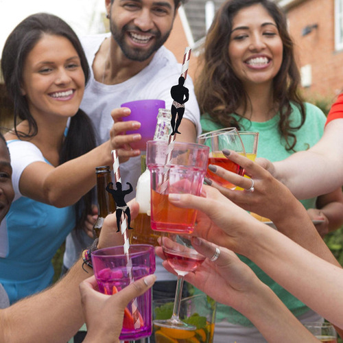 Pajitas Para Despedida De Soltera 24 Pajitas Reutilizables P