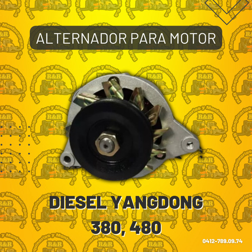 Alternador Para Motor Diesel Yangdong 380, 480