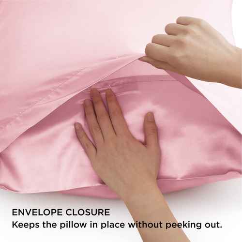 Juego De 2 Fundas De Almohada De Satén Suave