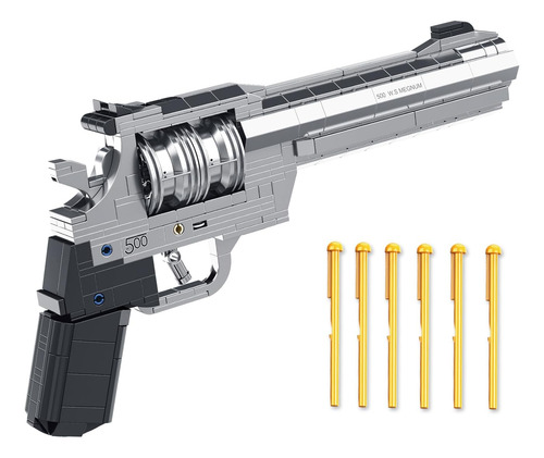Juegos De Armas De Bloques De Construcción De Revólver 1:1 -