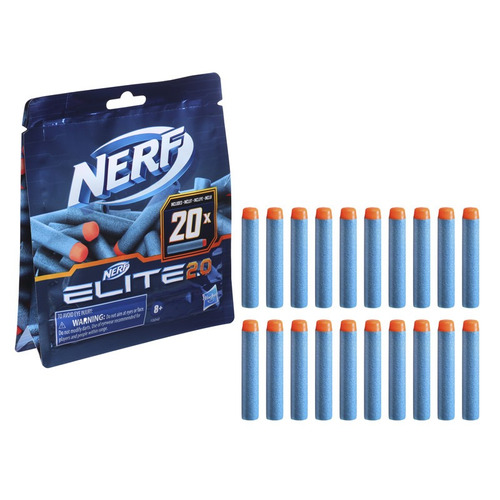 Pack De 20 Dardos De Repuesto Nerf Elite 2.0 