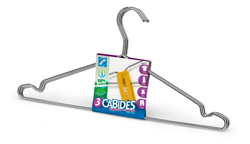 Conjunto Com 3 Cabides Com Cavas Arthi