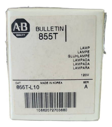 Allen-bradley 855t-l10 Lampara 