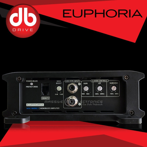 Amplificador Db Drive Euphoria Mx1200.1 Clase D 1 Ch 1200w