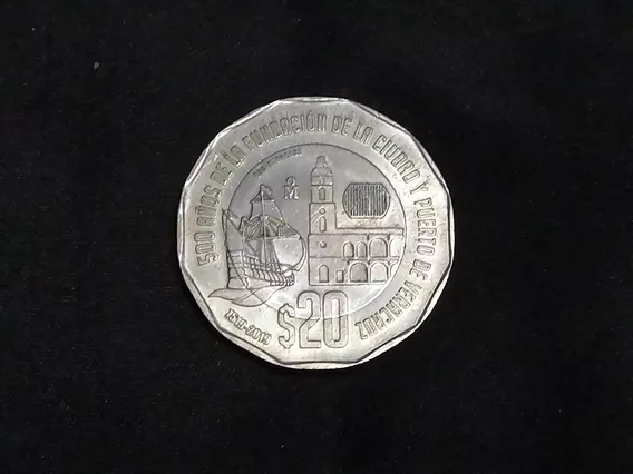 Moneda 20 Pesos 500 Años Fundación De La Ciudad Y Puerto Dev