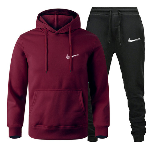 Sudadera Con Capucha Con Forro Polar Para Hombre, Casual De