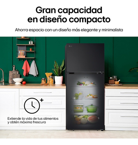 Refrigerador LG Top Freezer 18 Pies Cúbicos Vt50bep Color Negro