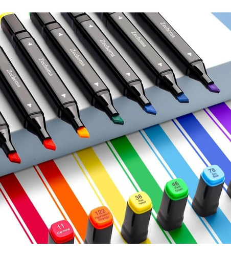 Marcadores Touchfive 48 Lapices Colores Profesional Colores