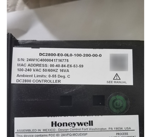 Dc2800-e0-0l0-100-200-00-0 Control De Temperatura Honeywell
