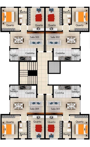 Imagem 8 de 22 de Cobertura Duplex À Venda, 2 Quartos, 1 Vaga, Parque Xangrilá - Contagem/mg - 3532