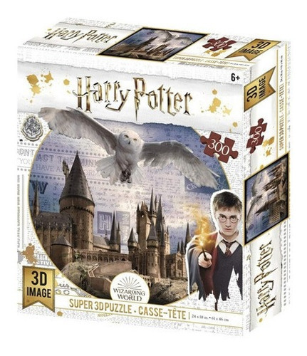 Puzzle Rompecabezas 3d Harry Potter Lechuza Y Castillo 300 P