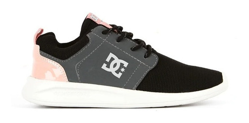 Zapatillas Dc Shoes Modelo Midway Sn Negro Rosa Mujer