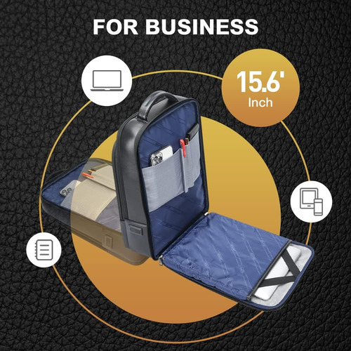 Bopai Mochila De Cuero Genuino Para Los Hombres...
