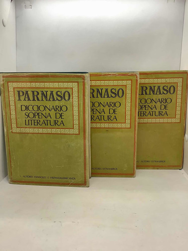 Diccionario Sopena De Literatura - Parnaso - 3 Tomos