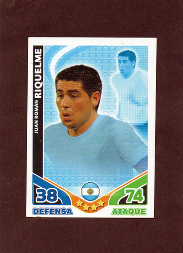 Match Attax 2010, Juan Roman Riquelme, Argentina. Mira!!!!