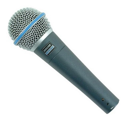 Microfone vocal Shure Beta 58a cinza