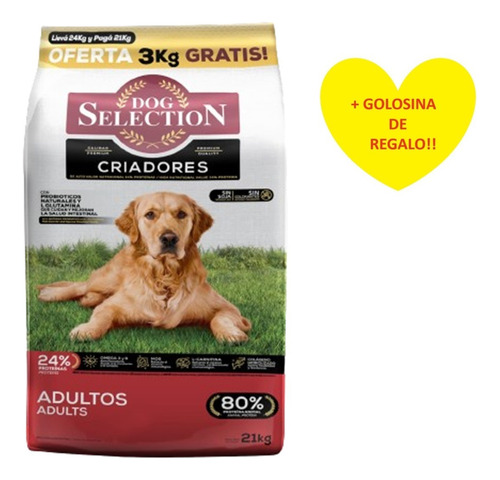 Dog Selection Perro Adulto Mediano Y Grande 21k + Regalo!!