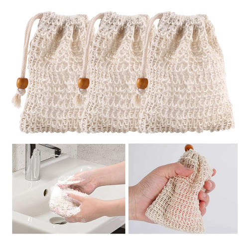 Paquete De 40 Bolsas Exfoliantes De Jabón Crystally-, Hechas