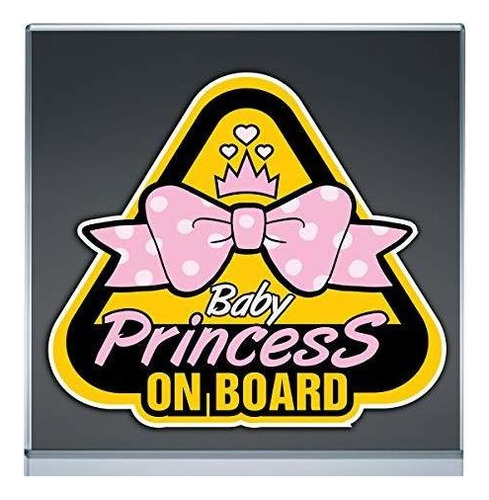 Baby Princes On Board Baby On Board Calcomanía Para Coc
