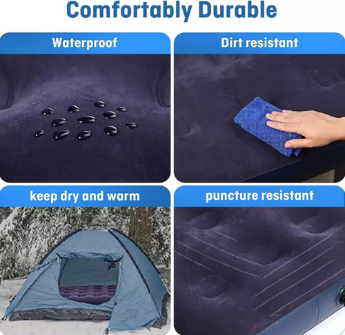Cobeyshine Colchón Inflable Personal Portátil Con Bomba Inflable