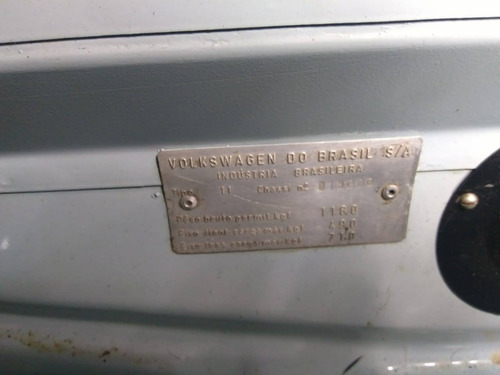Fusca - Placa Preta - Raridade