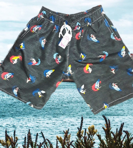 Bermudas Shores Playeros Para Niños. Talla Desde La 2 A La 8
