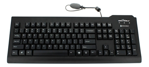 Español Médico Industrial Impermeable Agua Lavable Teclado Teclado Negro