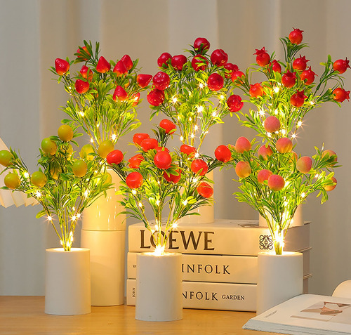 Luz Nocturna Led En Maceta Con Forma De Flor De Limón