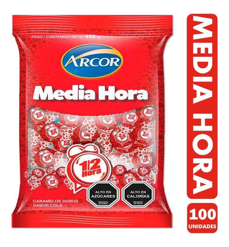 Caramelo Media Hora Bolsa Con 100 Unidades