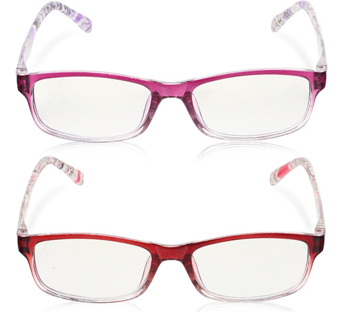 Gafas De Lectura Para Mujer, Gafas Ligeras Y Portátiles, 2 U