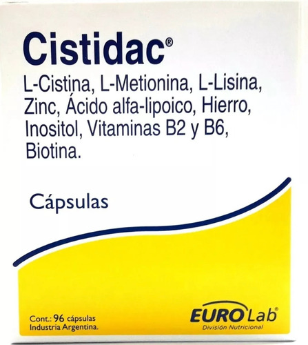 Eurolab Cistidac Salud Del Cabello Y Uñas 96 Capsulas