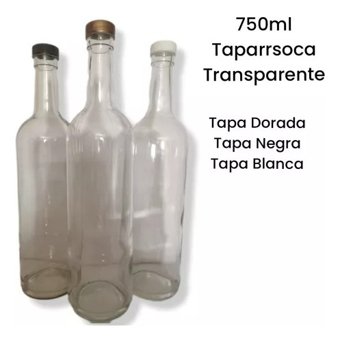 30 Botellas Vidrio Taparosca 750ml
