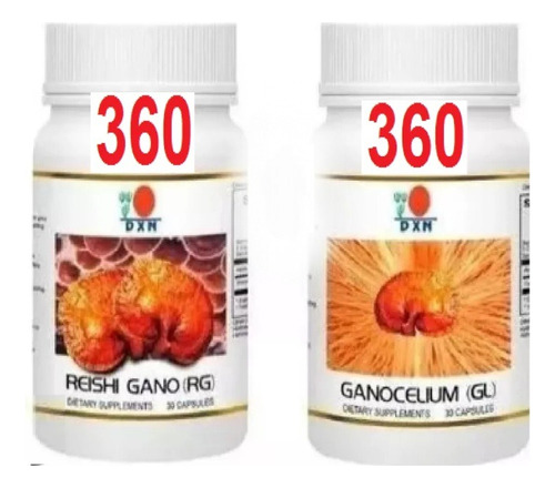 Ganoderma Original Rg + Gl Reishi / 360+360 Caps *revitaliza