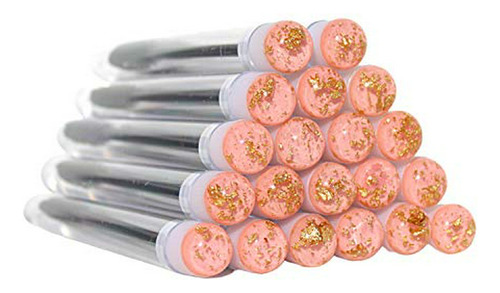 Cepillo De Rímel - Pink With Gold Fleck Lash Extension Brush