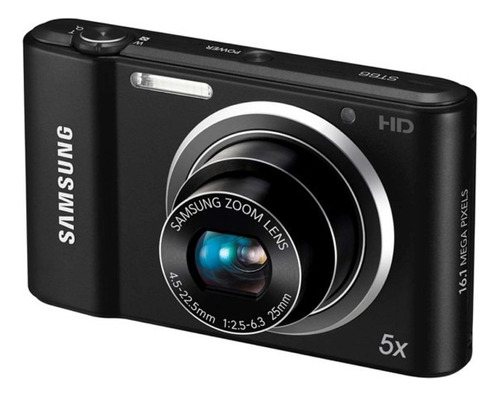 Câmera Digital Samsung St66 16.1 Mp Cyber-shot Cybershot Preto