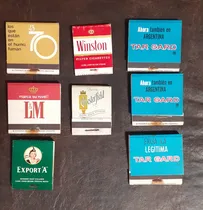 Comprar Lote 8 Cajas Fósforos Carterita Distintos Diseños Cigarrillo