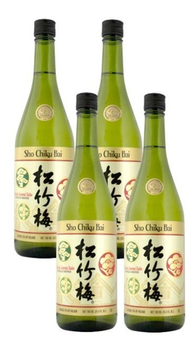 Sake Sho Chiku Bai (vino De Arroz) 4 Botellas 750ml