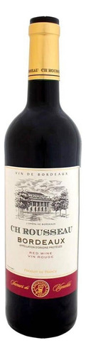 Pack De 12 Vino Tinto Ch Rosseau Bordeaux 750 Ml