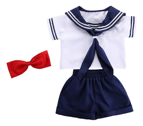 Traje De Marinero Falda Para Niña Cosplay Uniforme Japonés 2023